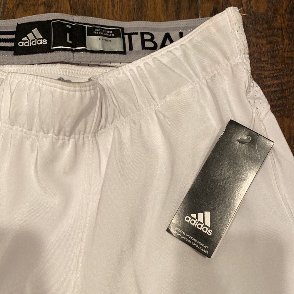Adidas Men’s Hyped P Football Pants White 195BA W13 3 Size Large MSRP $70 NWT - Picture 2 of 9